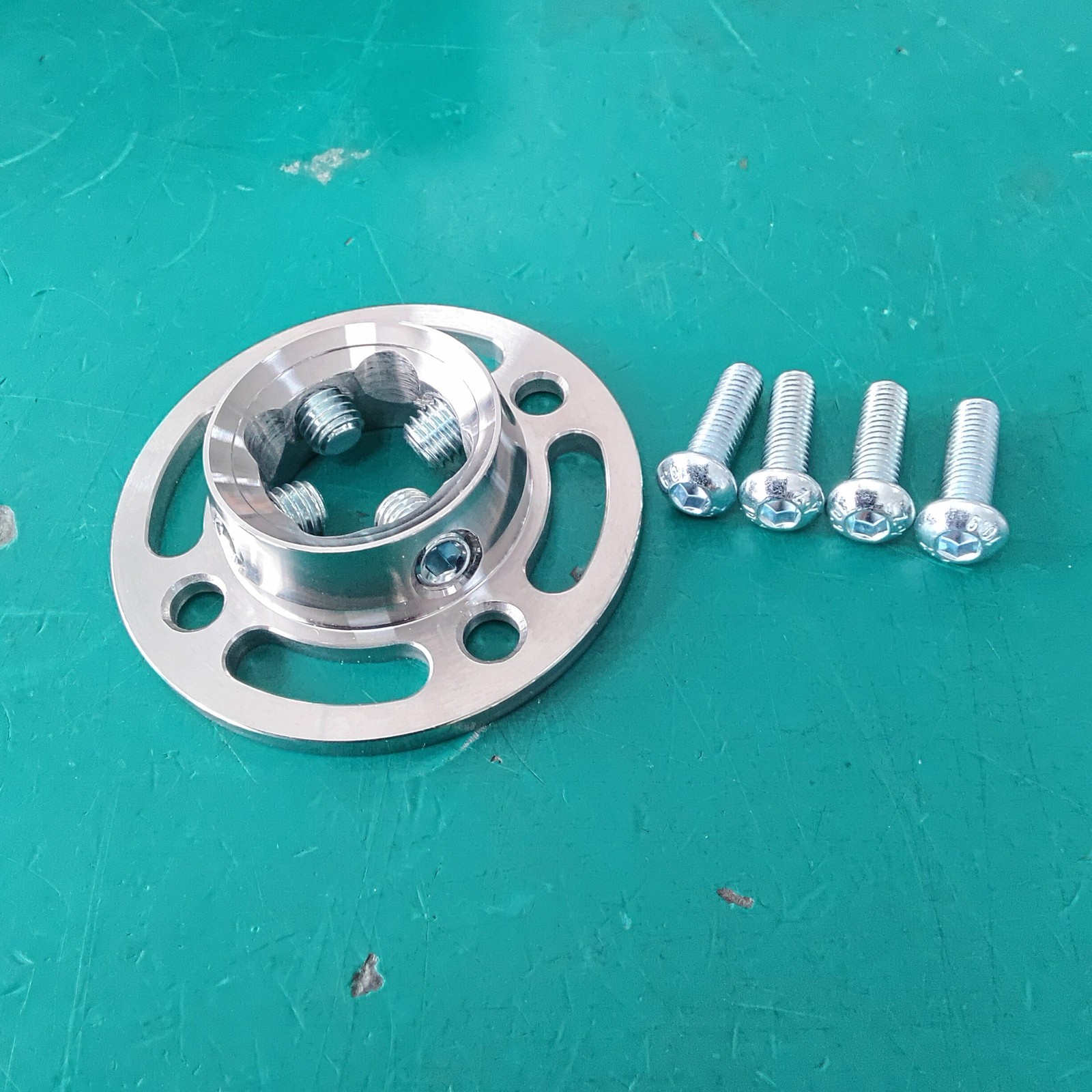 Adjustable Rotating Prosthetic Adapter Plate Round Connector Aluminum Steel