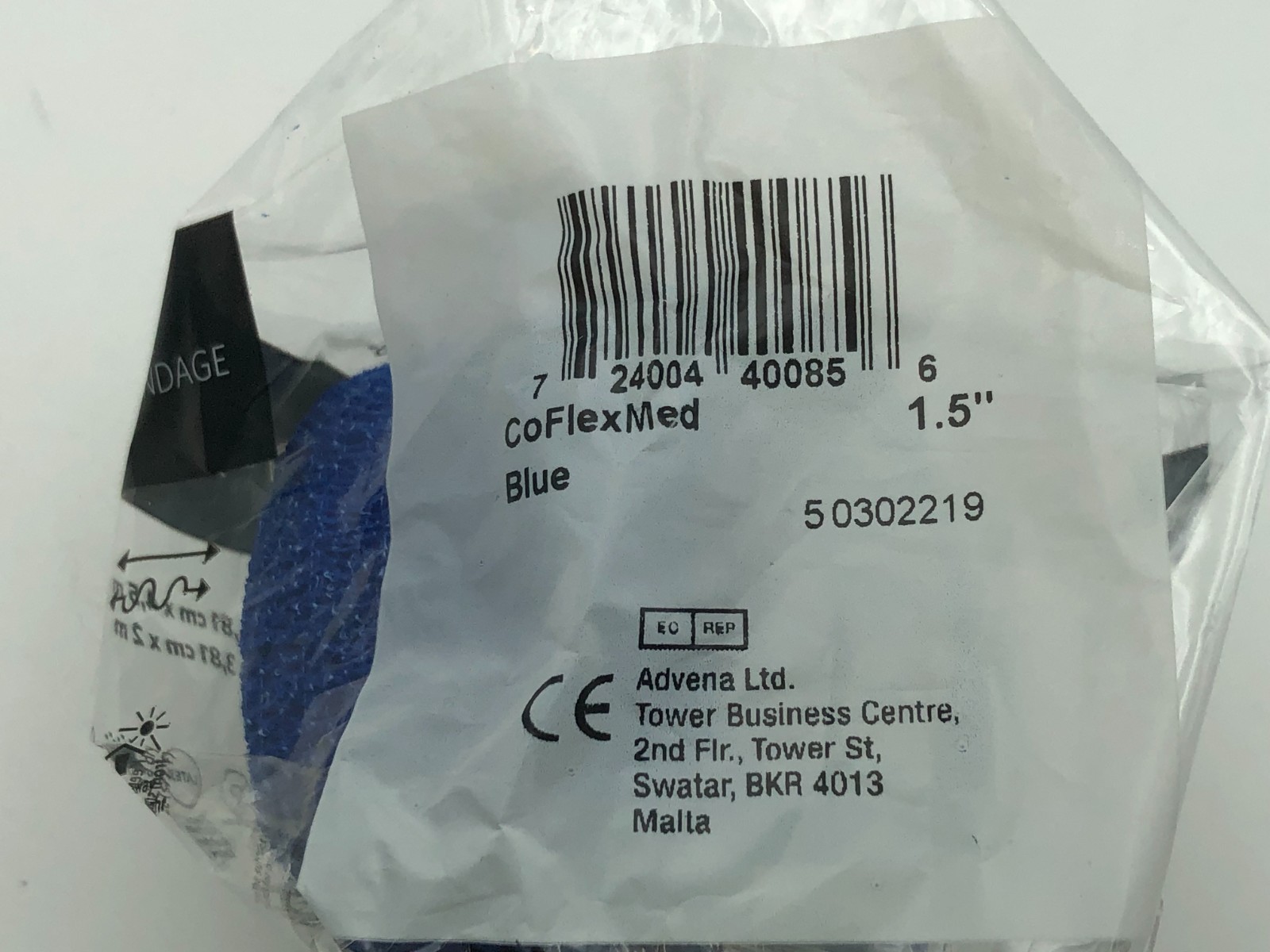 Coflex 1.5″ Self-Adherent Bandage Blue 48 Rolls Cohesive Wrap Medical NEW