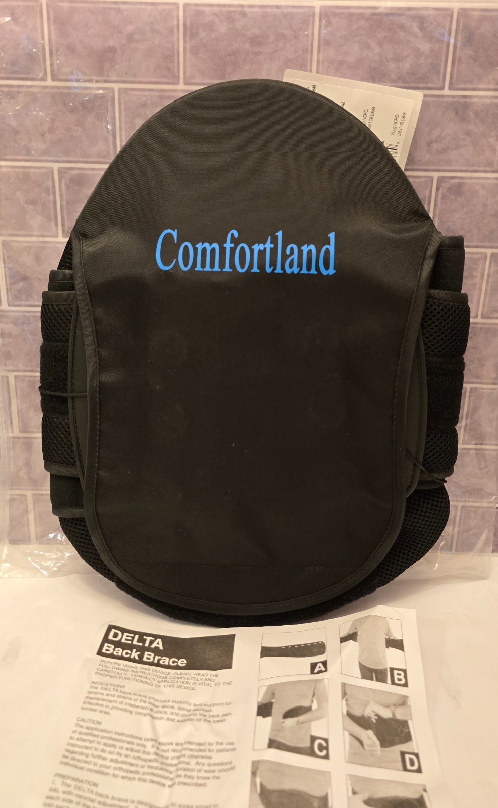 Delta LSO Back Brace DL-31 *Brand New*