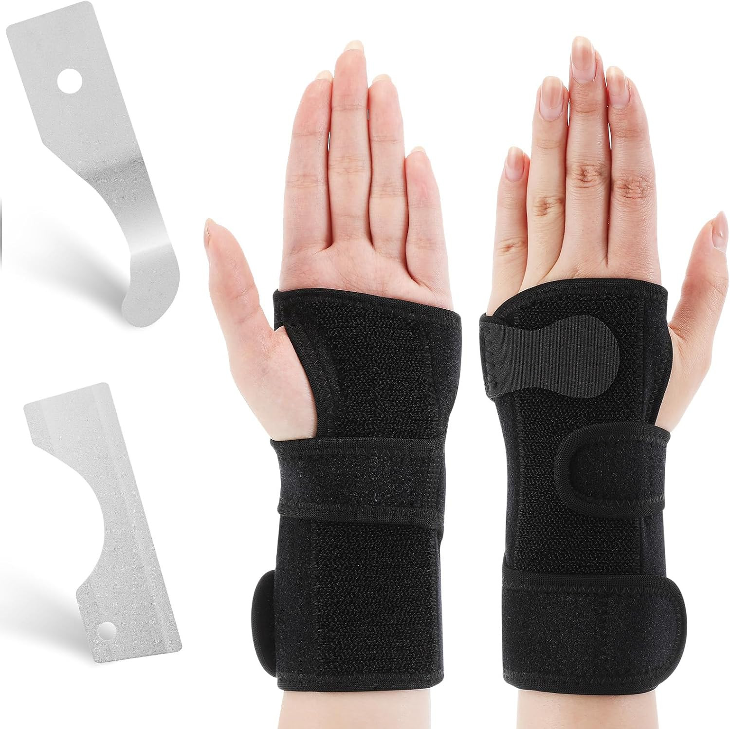 Bowling Wrist Support Brace with Thumb Spica Splint Left Hand Breathable Wris…