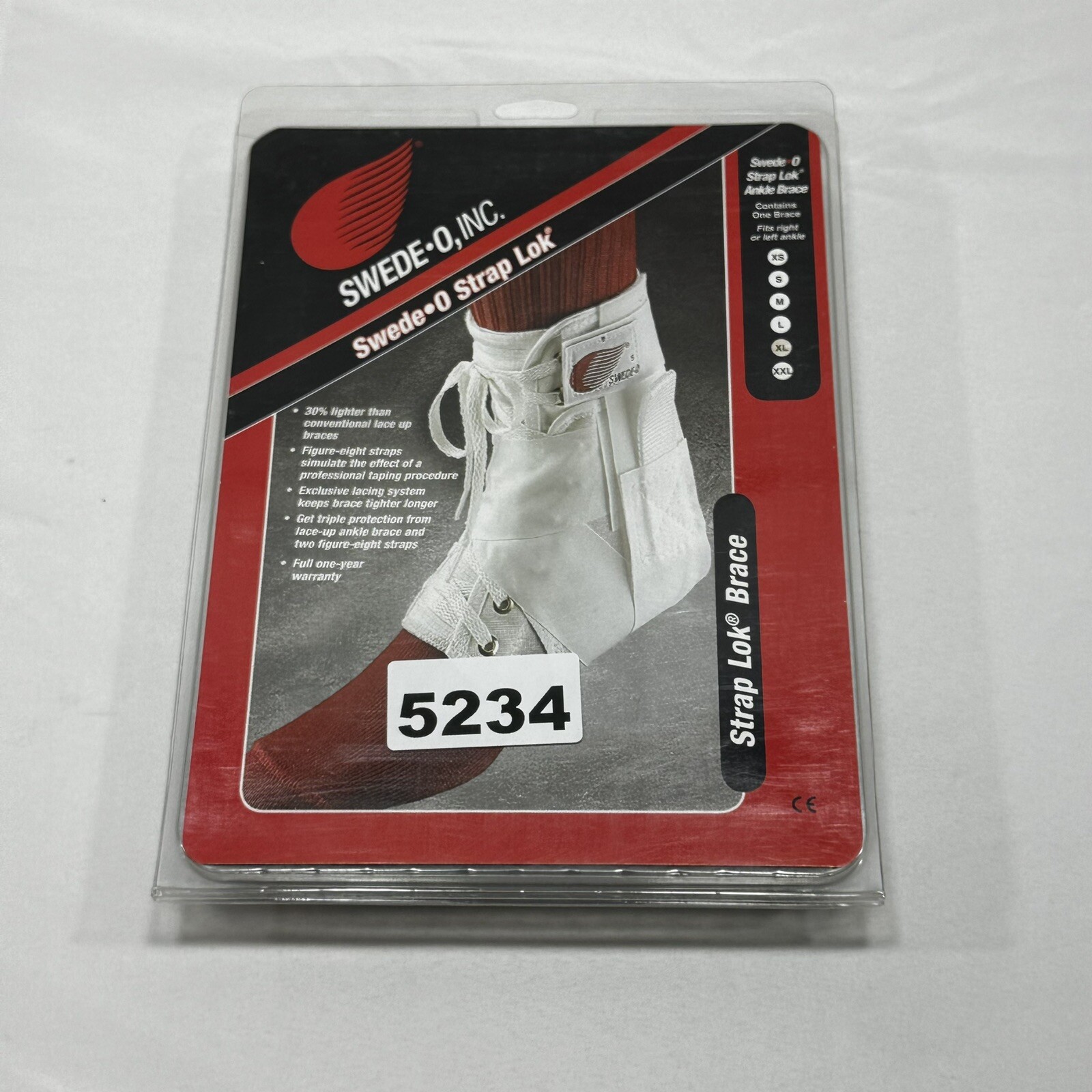 Swede-O Ankle Lok Support with Knit Tongue, Exclusive Lacing System Adult XL