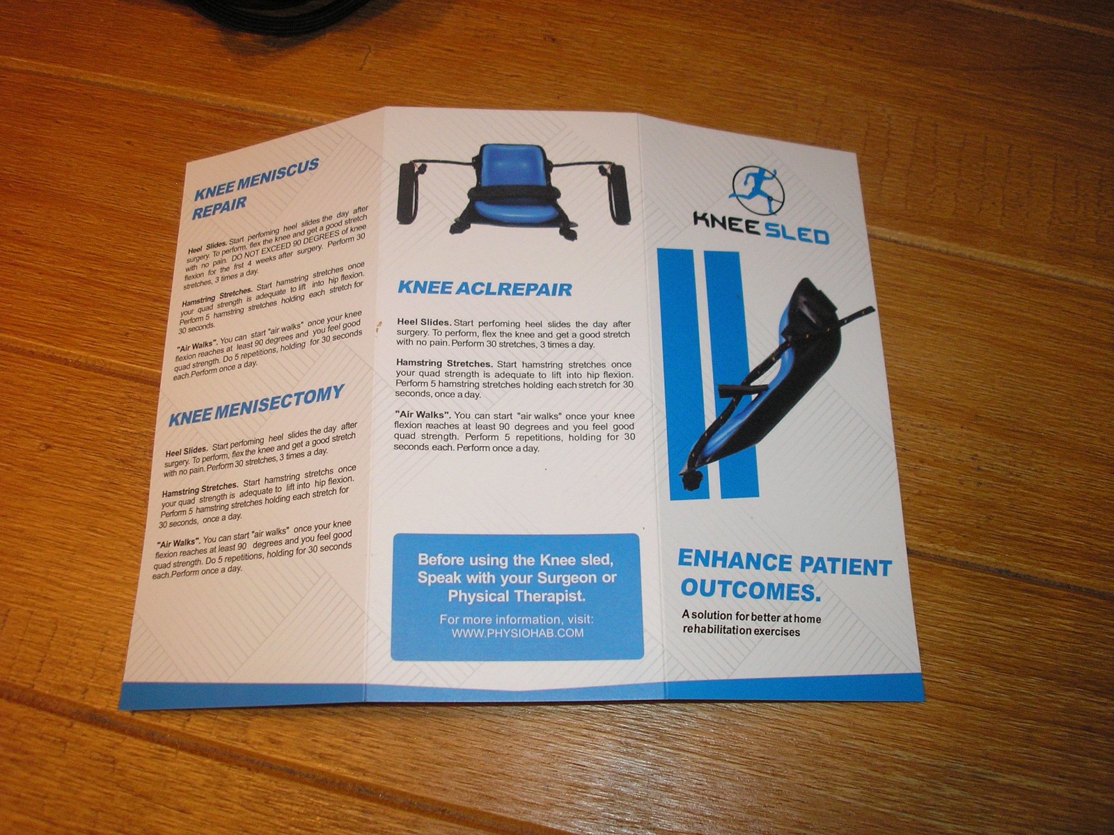 Multi Purpose Knee Surgery KneeSled – Best Knee, ACL, MCL, Recovery/ Rehab.