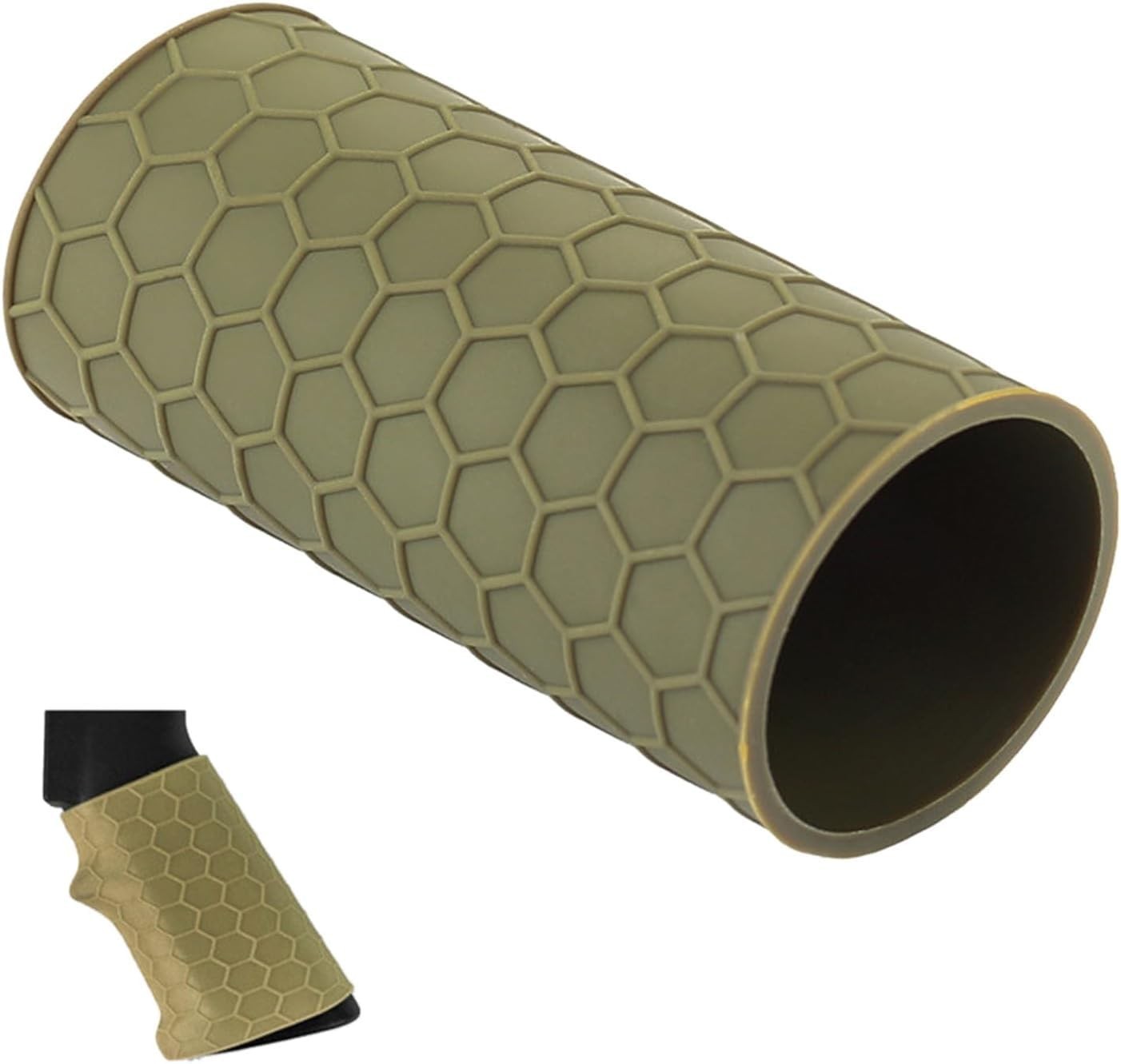 Ergonomic Universal Rubber Grip Sleeve – Non-Slip Hex Grip Glove Handle, Durable