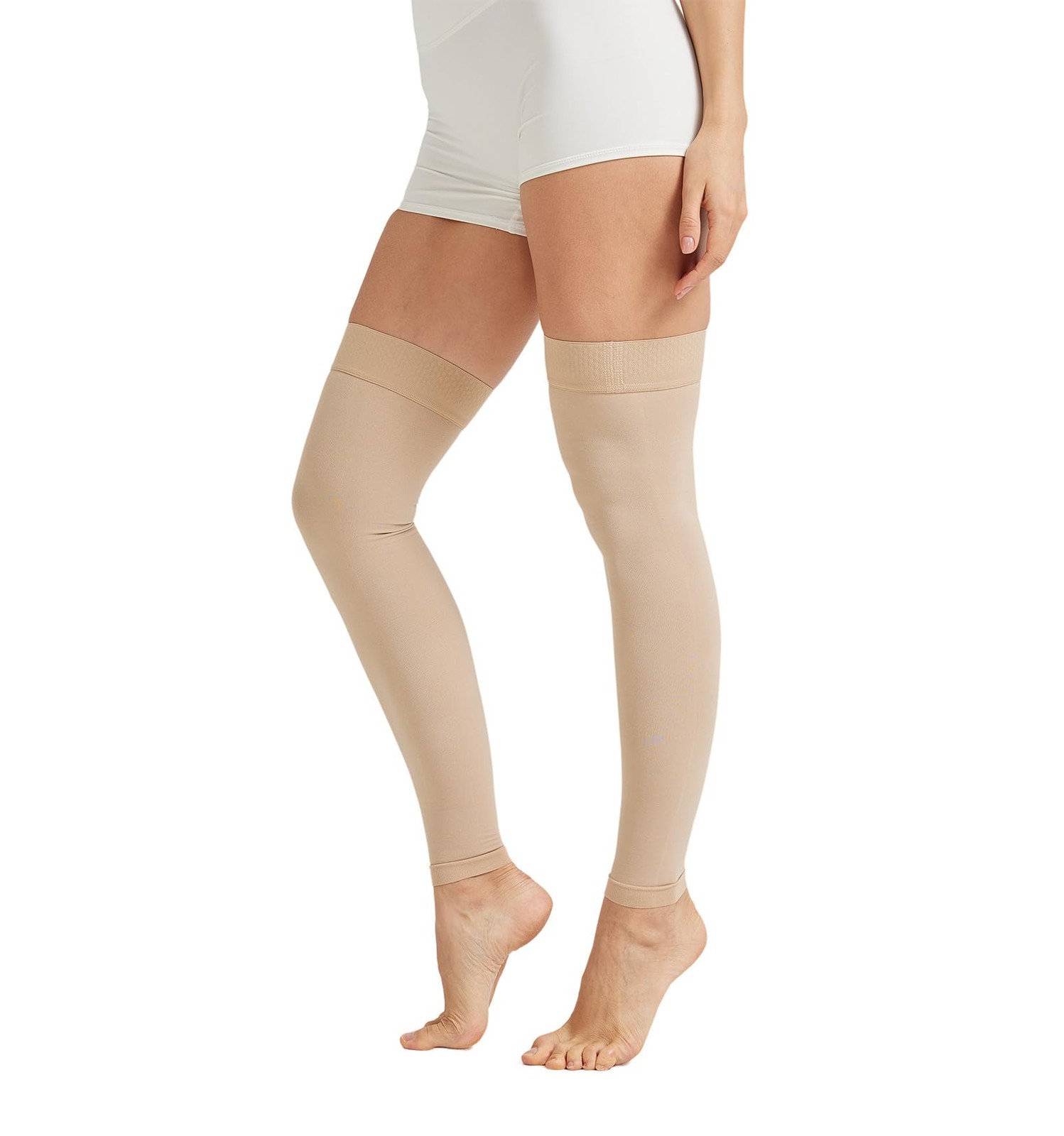 15-20 mmHg Compression Stockings for Women & Men, Footless Thigh High Compres…