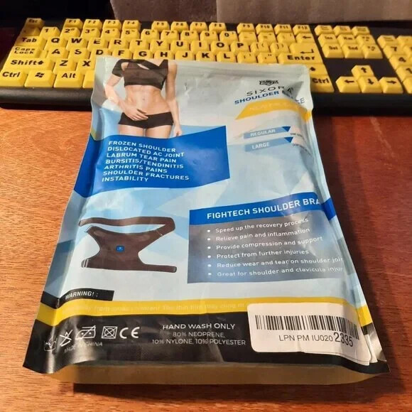 NEW In Bag ! SIXORA Fightech Shoulder Braces Regular/Large 30″-40″/40″-50″