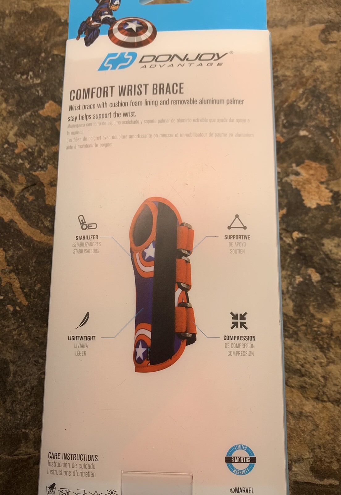 Donjoy Marvel Avengers Wrist Brace. Youth Left. New