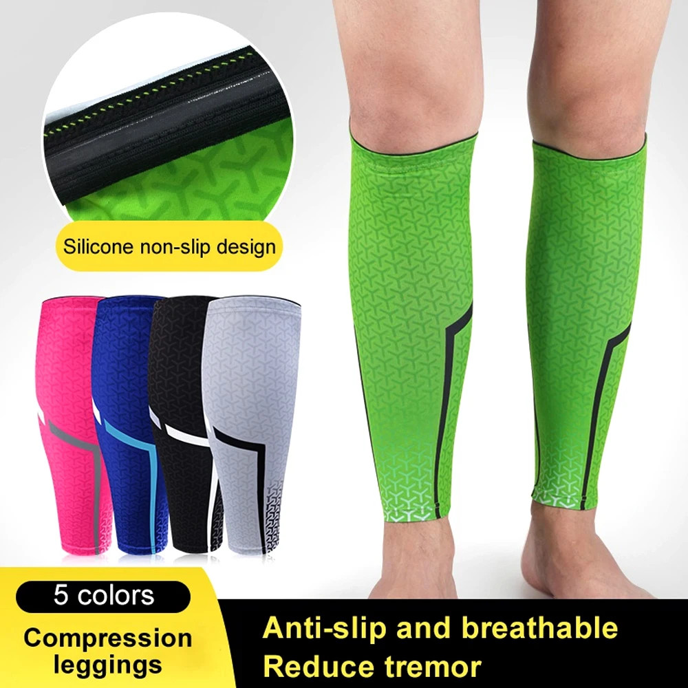 1Pcs Sport Compression Calf Sleeves Leg Compression Sock Leg Warmers Runners Shi