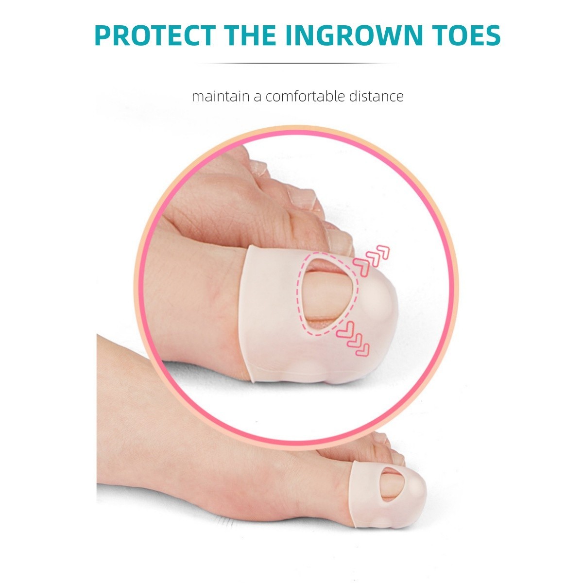 Big Toe Protectors Silicone Toe Caps To Cushion Toe Blister Corn Callus Walking