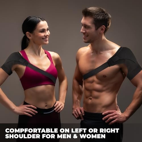 Size Small Medium Adjustable Shoulder Brace for Men Women, Small/Medium