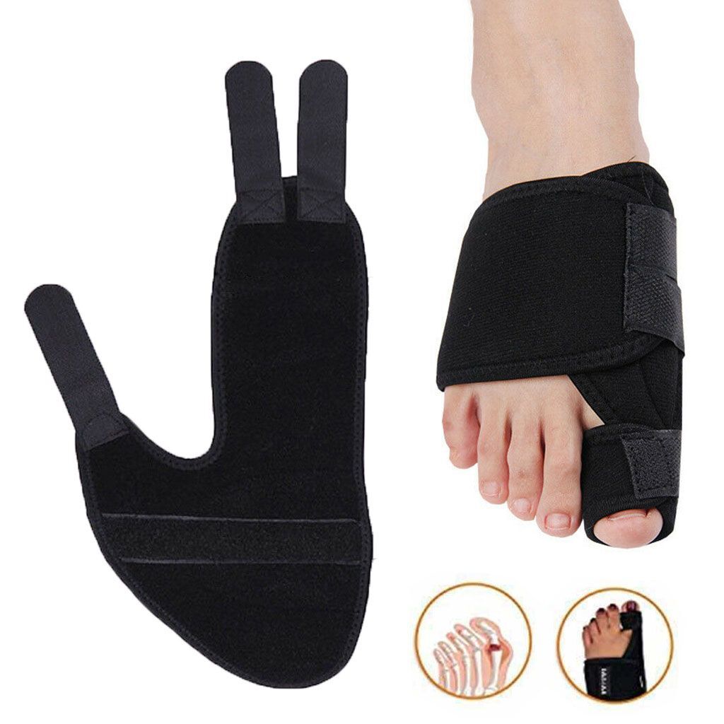 1 Pair Big Toe Separator Straightener Bunion Valgus Splint Corrector Support SML