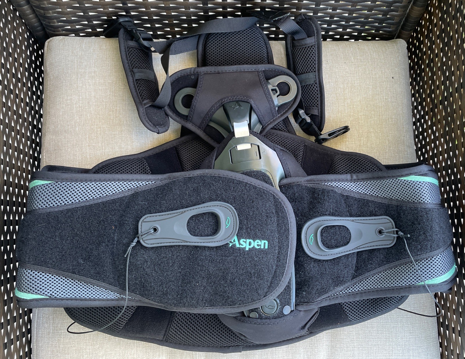 Aspen Vista 464 TLSO Lower Spine Lumbar Back Brace Adjustable One Size Used