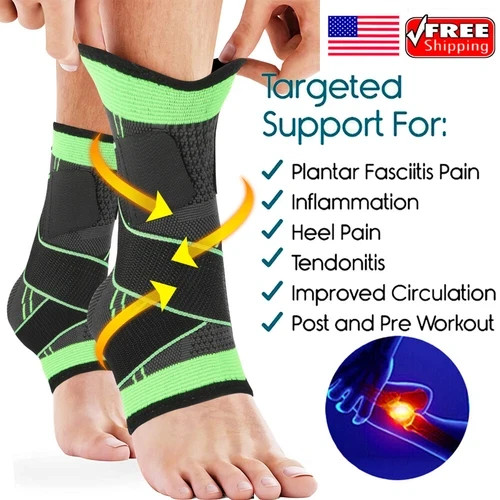 Tobillera Deportiva PROTECTOR DE TOBILLO Soporte Gym Foot Fasciitis Pain Relief