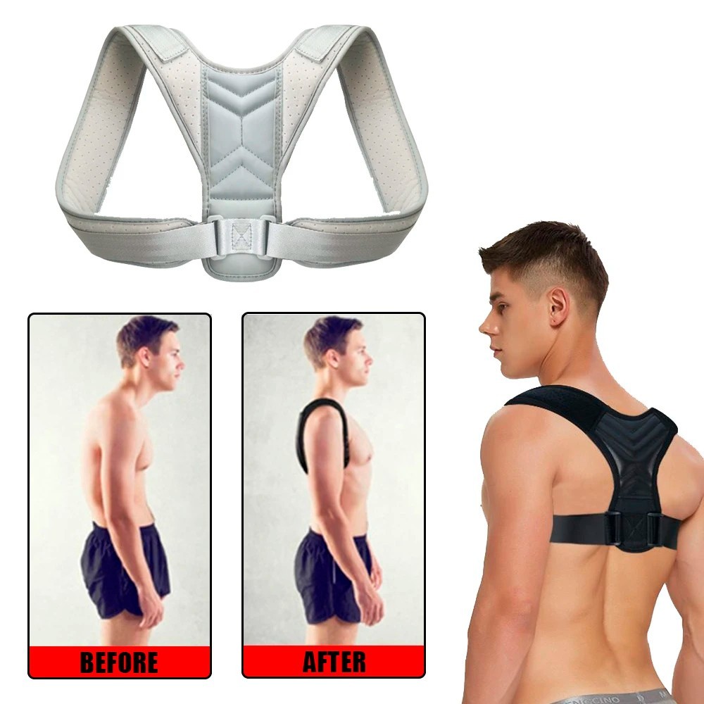 True Fit Posture Corrector Belt Adjustable Back Brace Straightener For Men Women