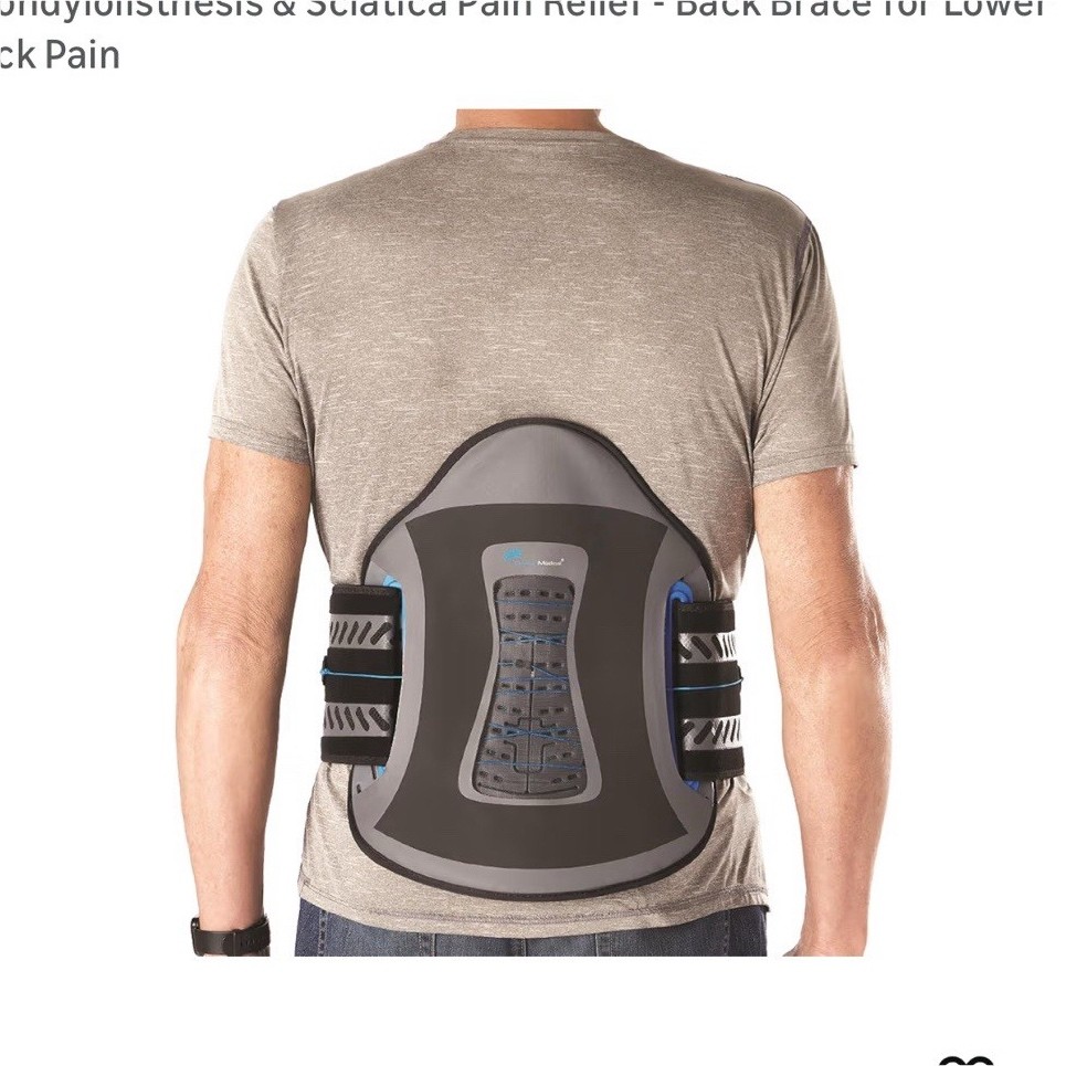Ovation Medical Nu-Form Universal Back Brace Adjustable Closure Pain Relief