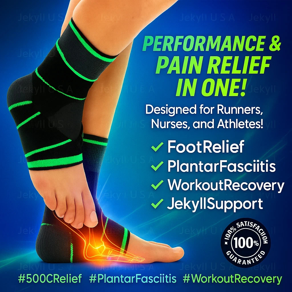 Tobillera Deportiva PROTECTOR DE TOBILLO Soporte Gym Foot Fasciitis Pain Relief