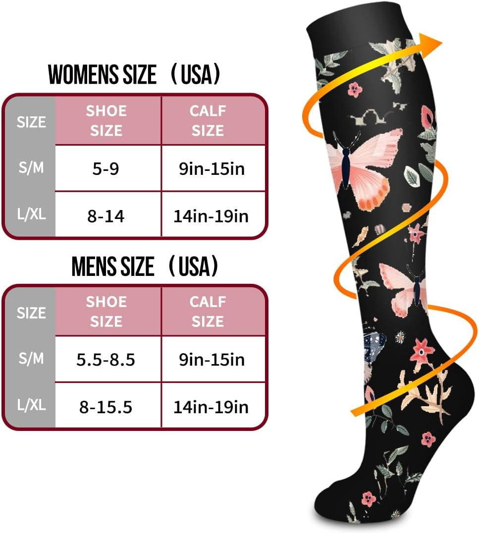 Calcetines de compresión de cobre para la circulación en mujeres y hombres