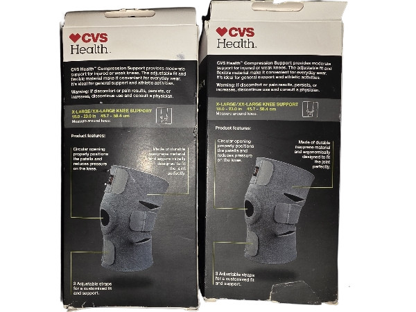 2 Pack – Knee Compression Support – Moderate Support – Size XL/XXL – Damaged Box