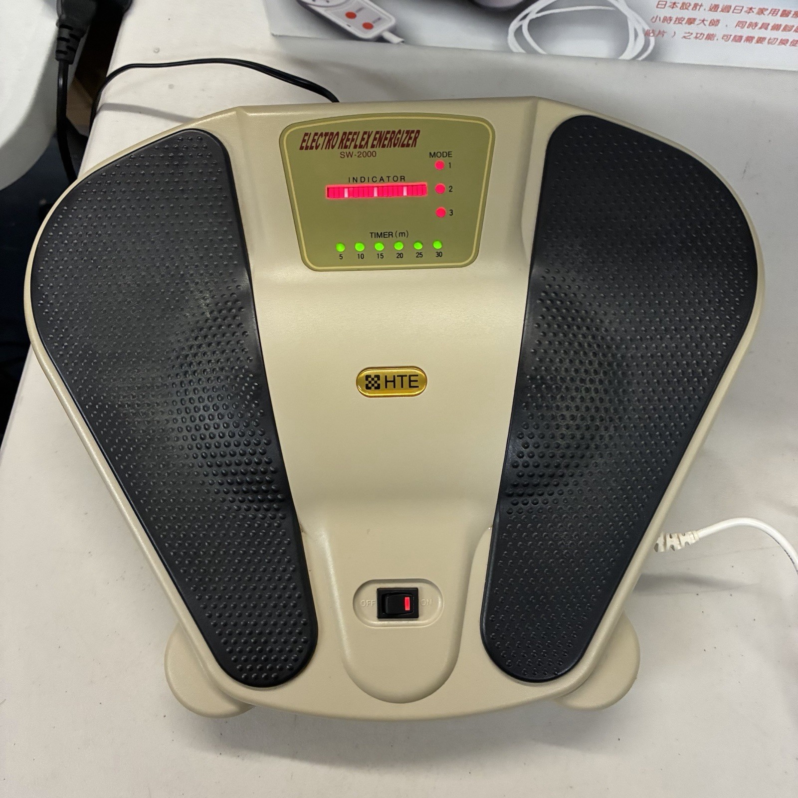 Electro Reflex Energizer SW-2000 HTE ERE Foot Circulation Reflexology Pads Boxed