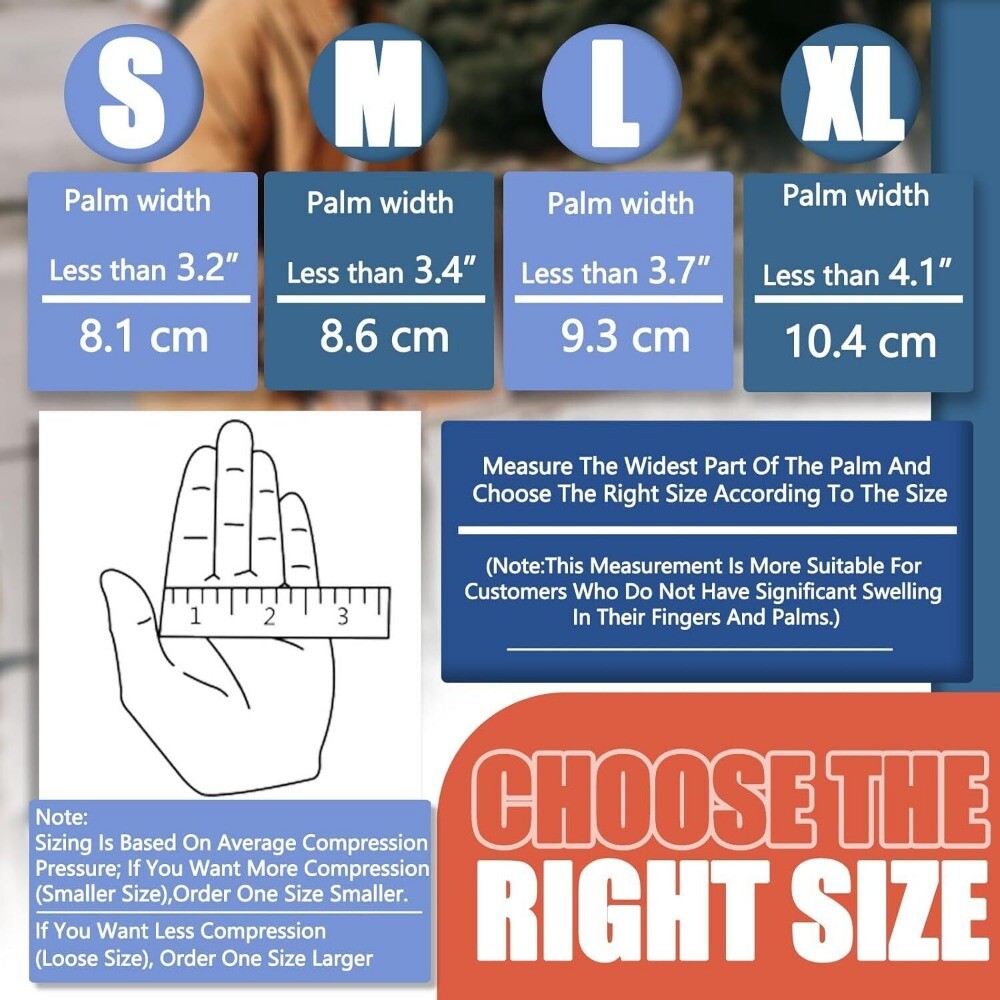 2Pair Unisex Compression Gloves for Hand Arthritis Rheumatoid Carpal Tunnel Pain