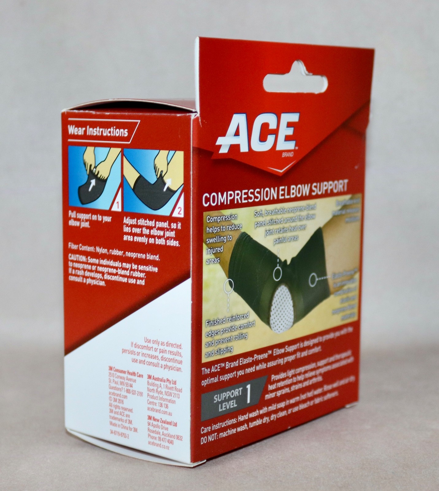 ACE™️ ~ Elbow Support Compression ~ Level 1 Support ~Elasto-Preene™️ ~ S/M NEW