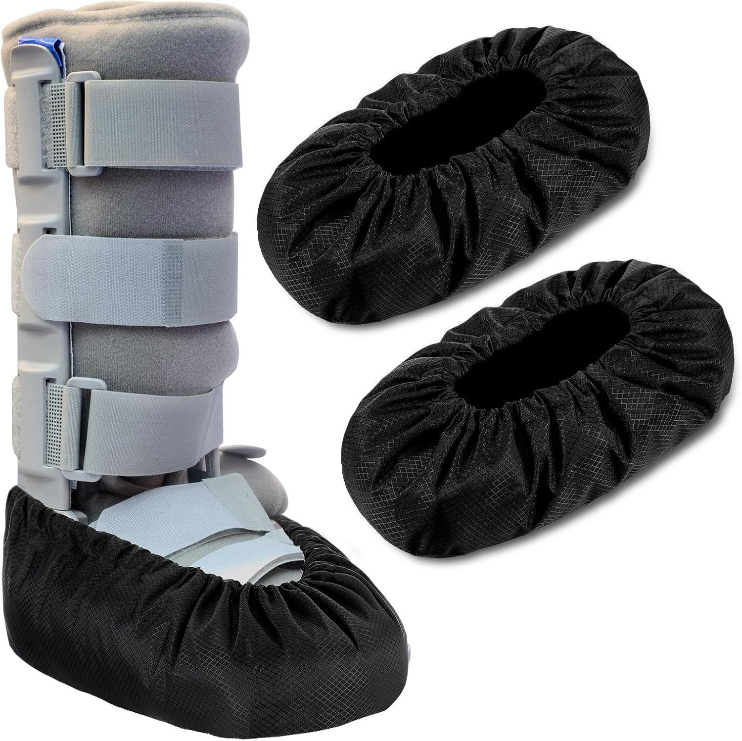 2 Pcs Air Cam Walking Boot Covers for Medical Fracture Waterproof Cast Boots Sho