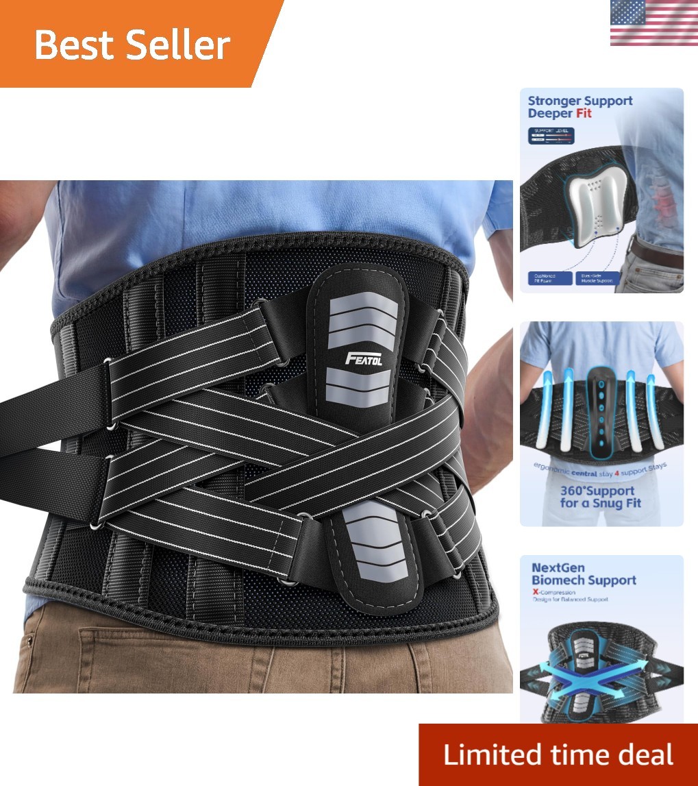 Versatile Lower Back Brace with Snug Fit – Perfect for Work or Active Lifestyle