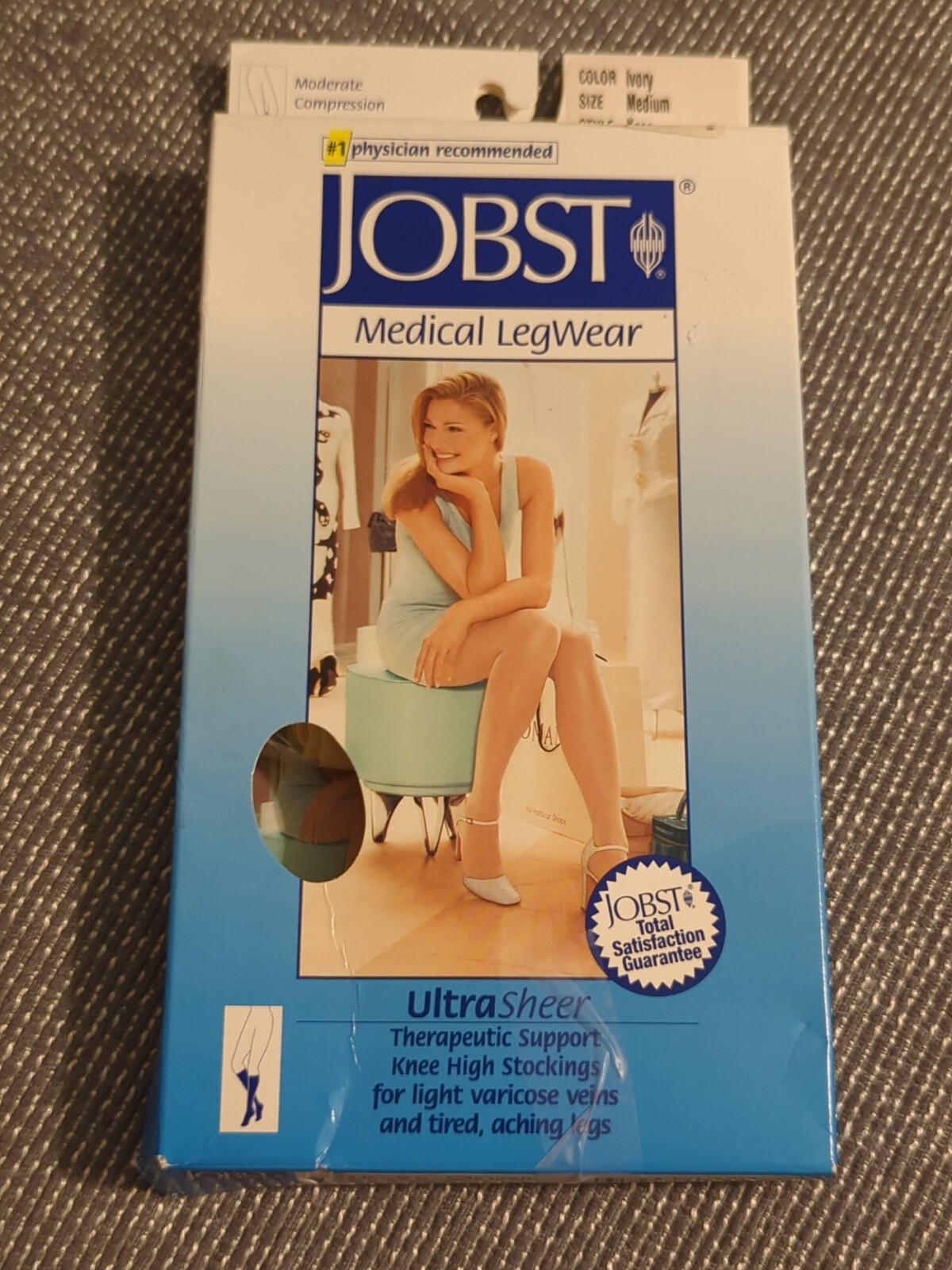 Women’s Ultrasheer COMPRESSION Stockings Knee Highs 15-20 mmhg JOBST Closed NEW!