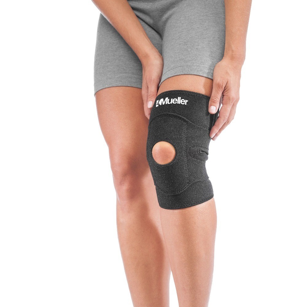 4 Way Adjustable Knee Brace, Black, One Size Fits Most