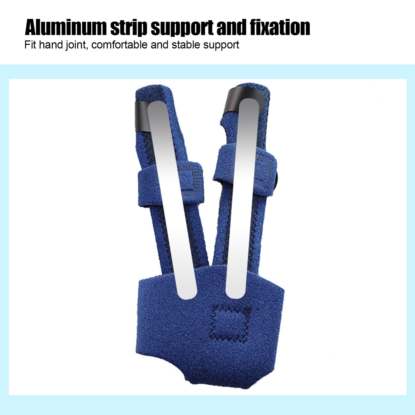 Two Fingers Splint Broken Injury Finger Adjustable Support Protective Correc