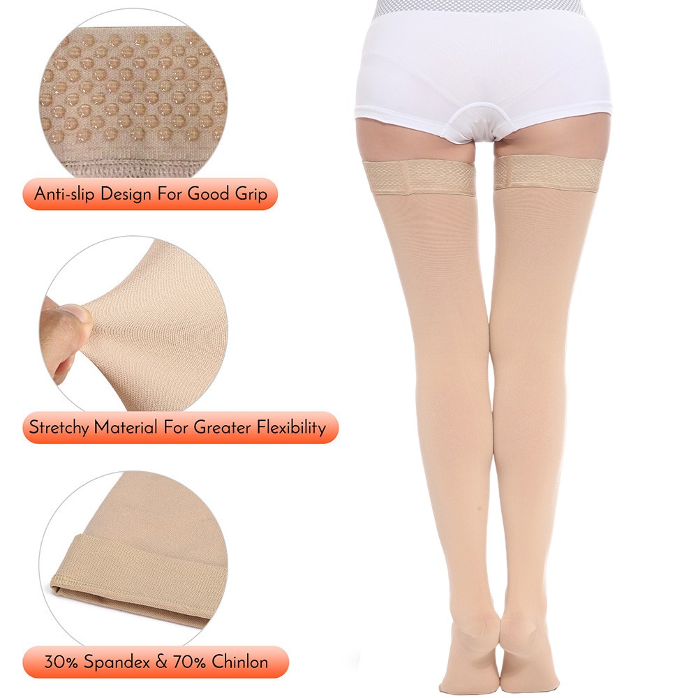 Varicose Veins Compression Graduated Support Prevent Thigh High Socks Stockings