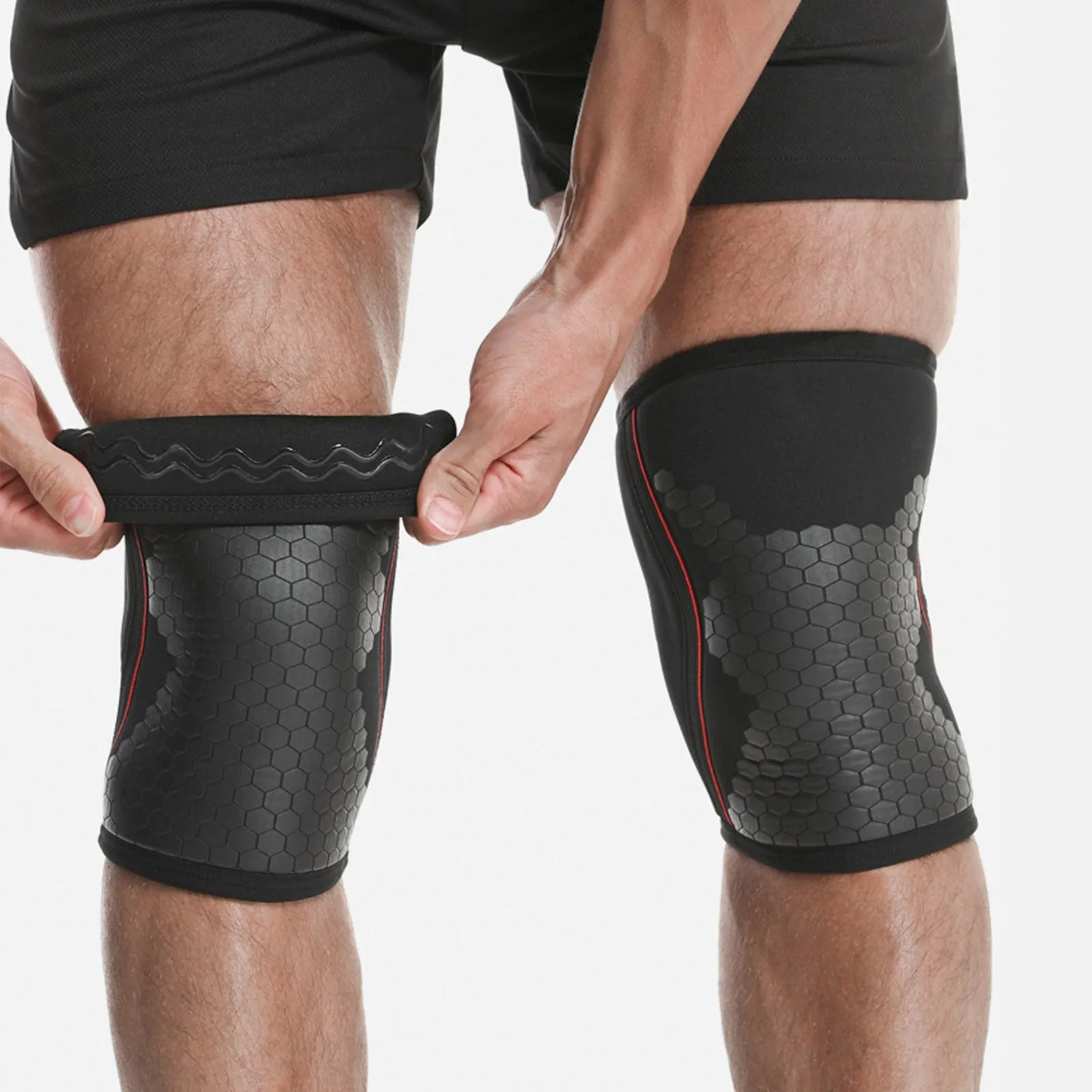 1PC Men’s Women’s Honeycomb Knee pads Squat Fitness Strength Training Weightlift