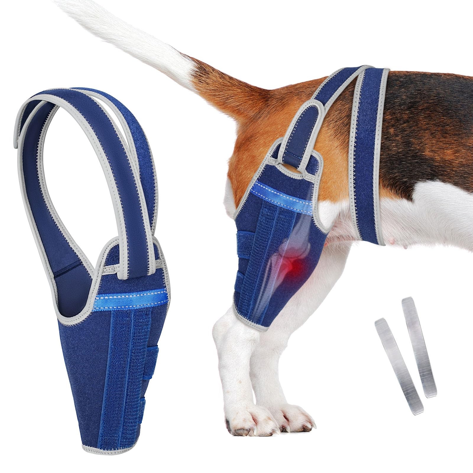 Dog Knee Brace for Torn ACL Hind Leg Adjustable with 2 Stabilizers Support | …