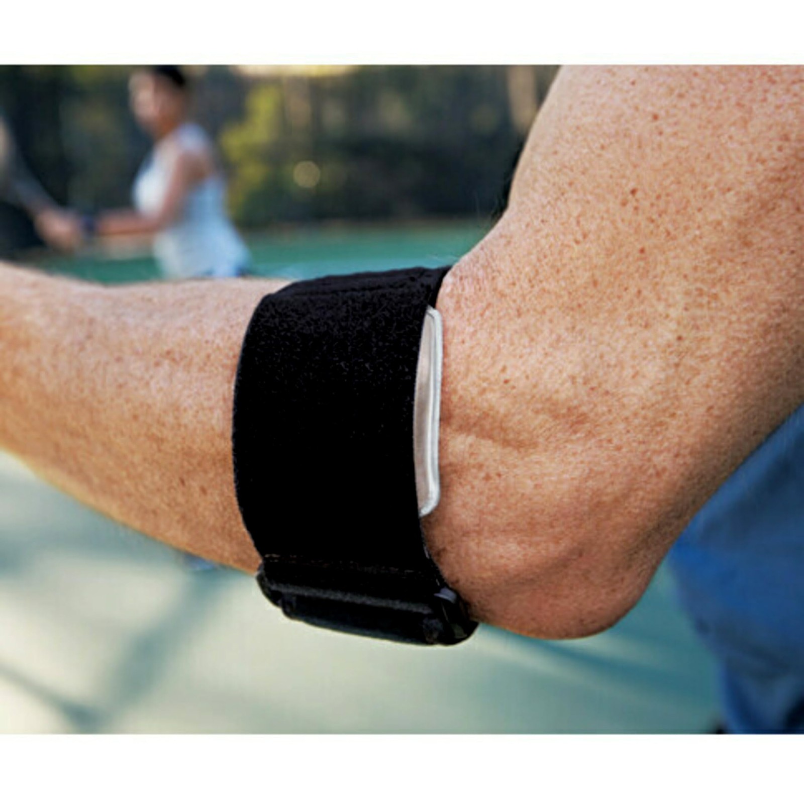 Brand Tennis Elbow Support, Adjustable, Black, 1/Pack