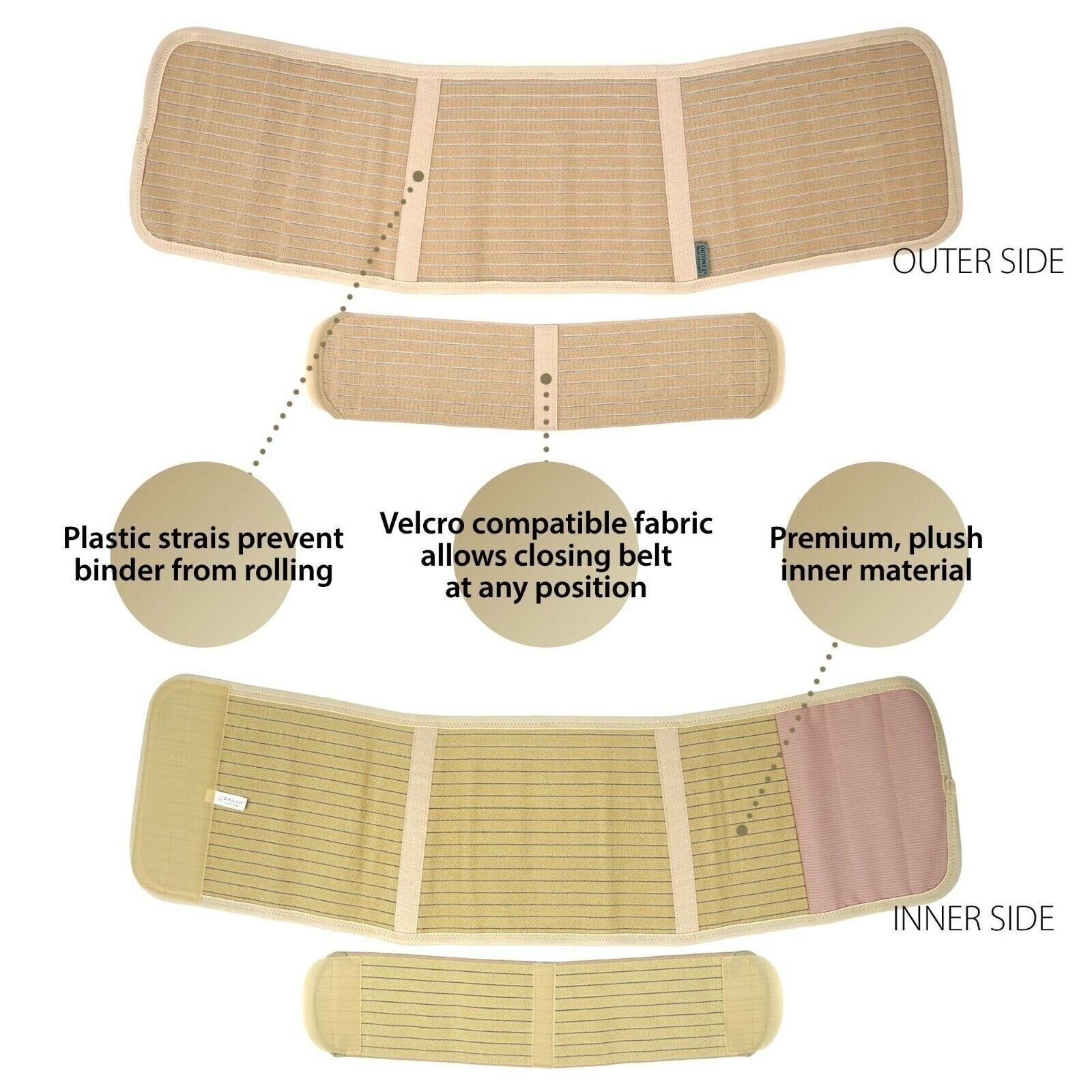 Dynamic Abdominal Binder Back Support / Umbilical Hernia Belt