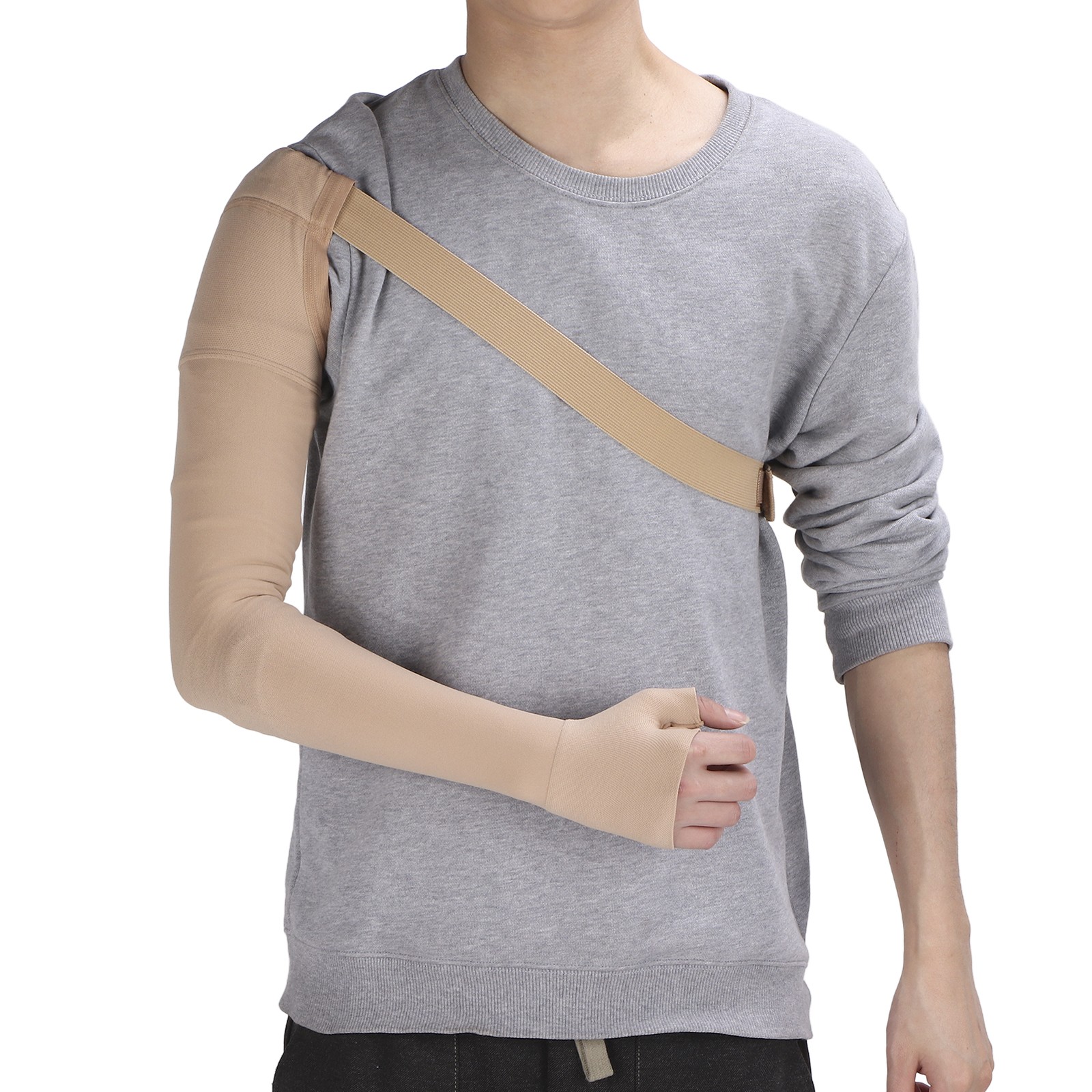 Lymphedema Compression Arm Sleeve Polyurethane Post Mastectomy Support Arm