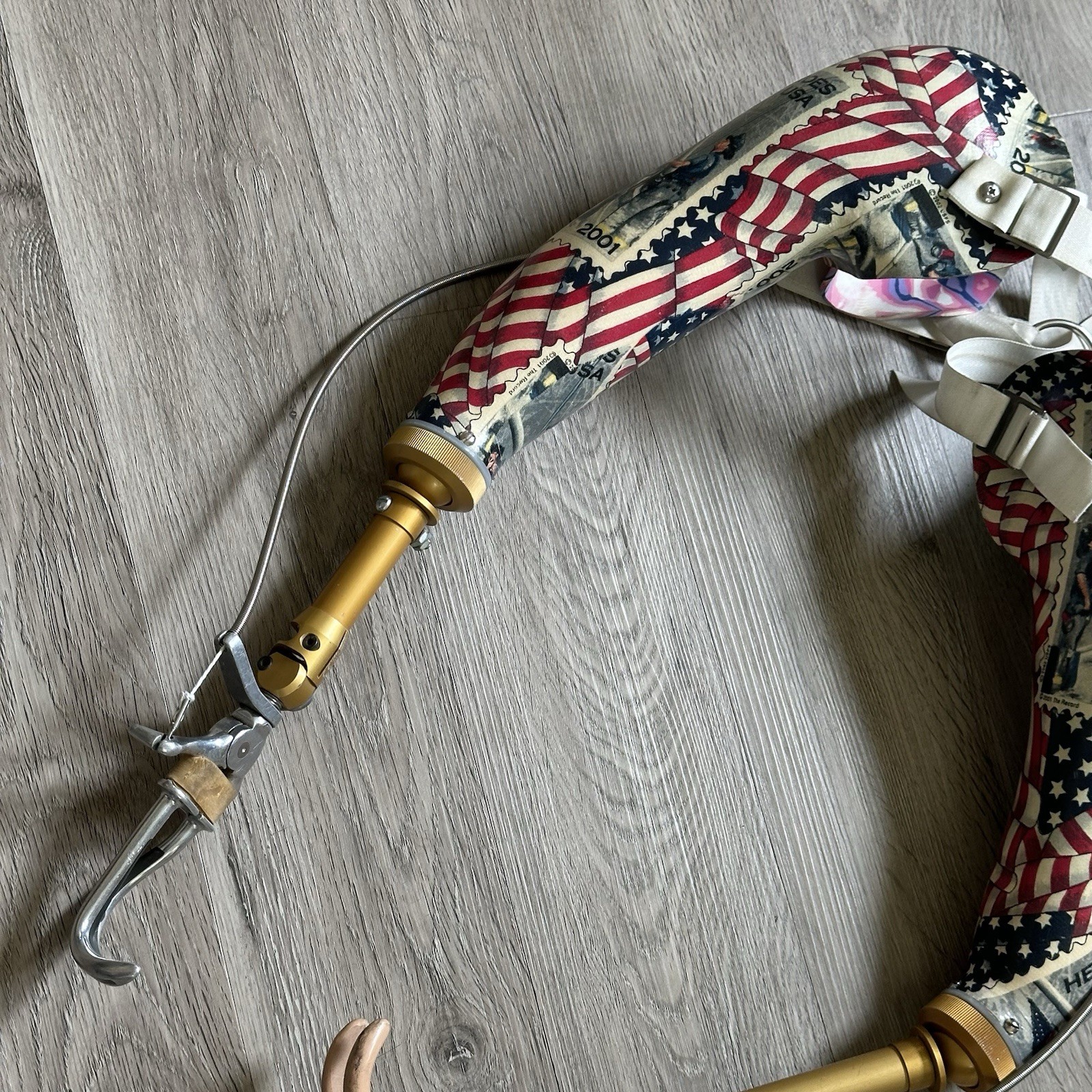 Vintage Patriotic Arm Prosthetics with Dorrance USA Hooks Arms – Left/Right