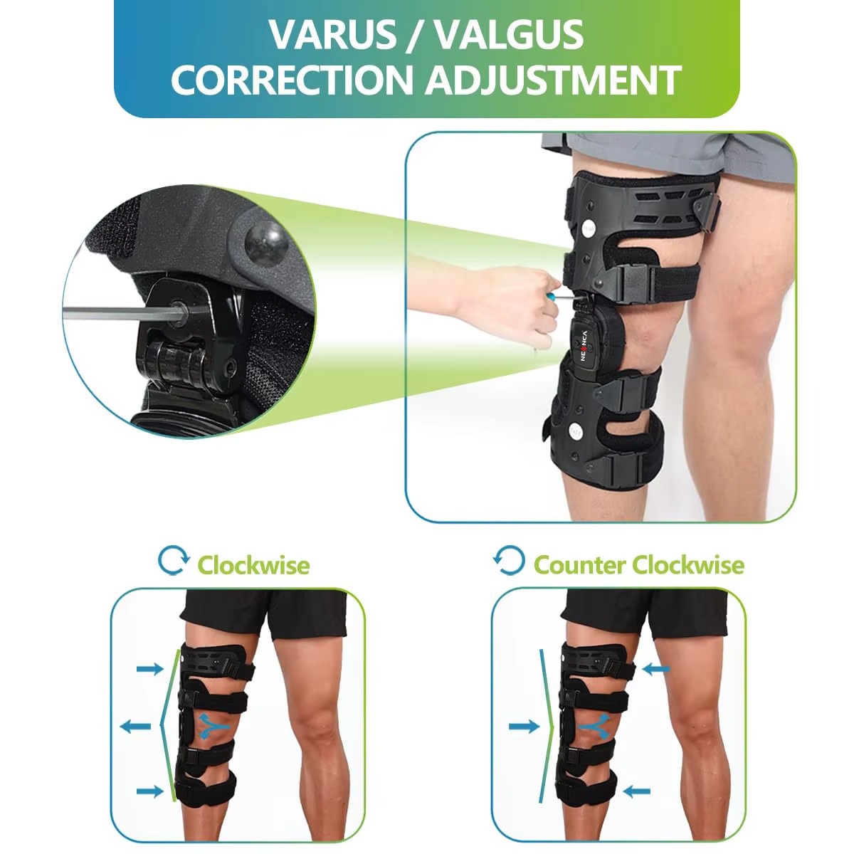 NEENCA Knee Brace OA Unloader Pain Relief ACL Meniscus Joint Patella Support