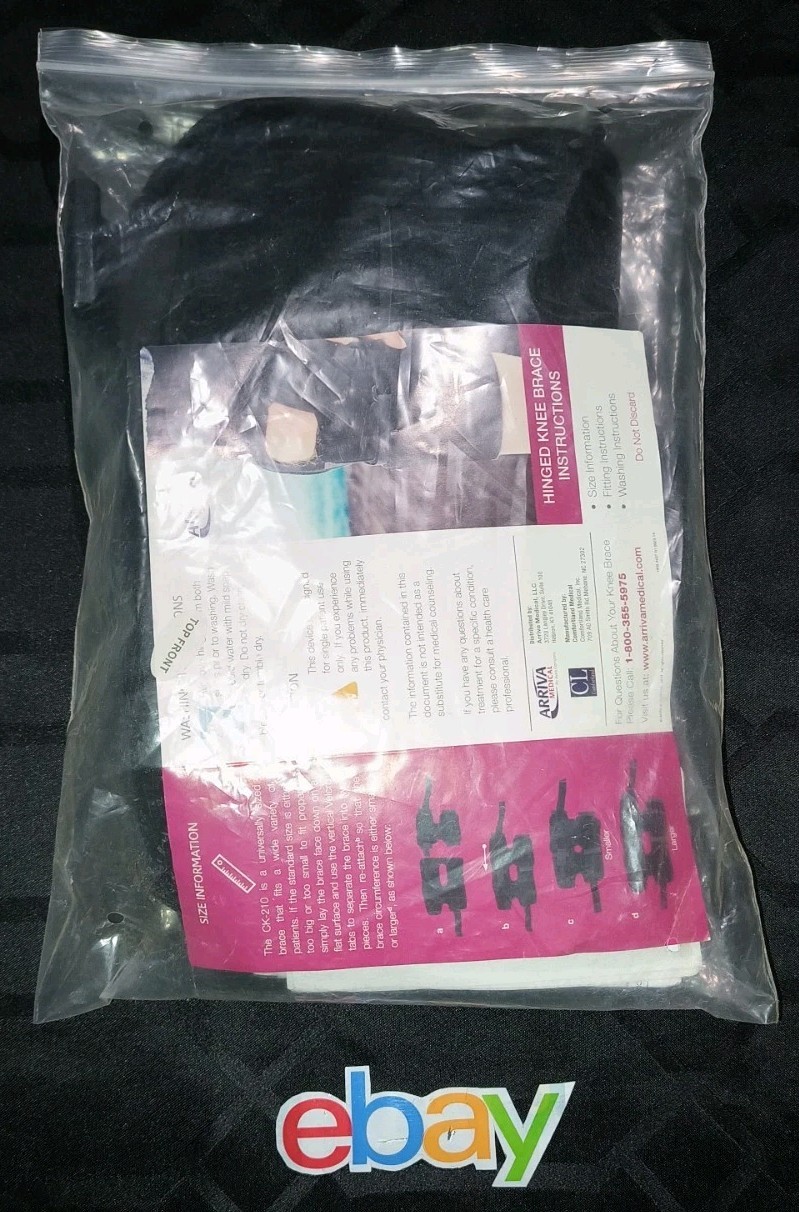 Comfort Land Arriva Medical Hinged Knee Brace Universal CK-210 NEW In Package