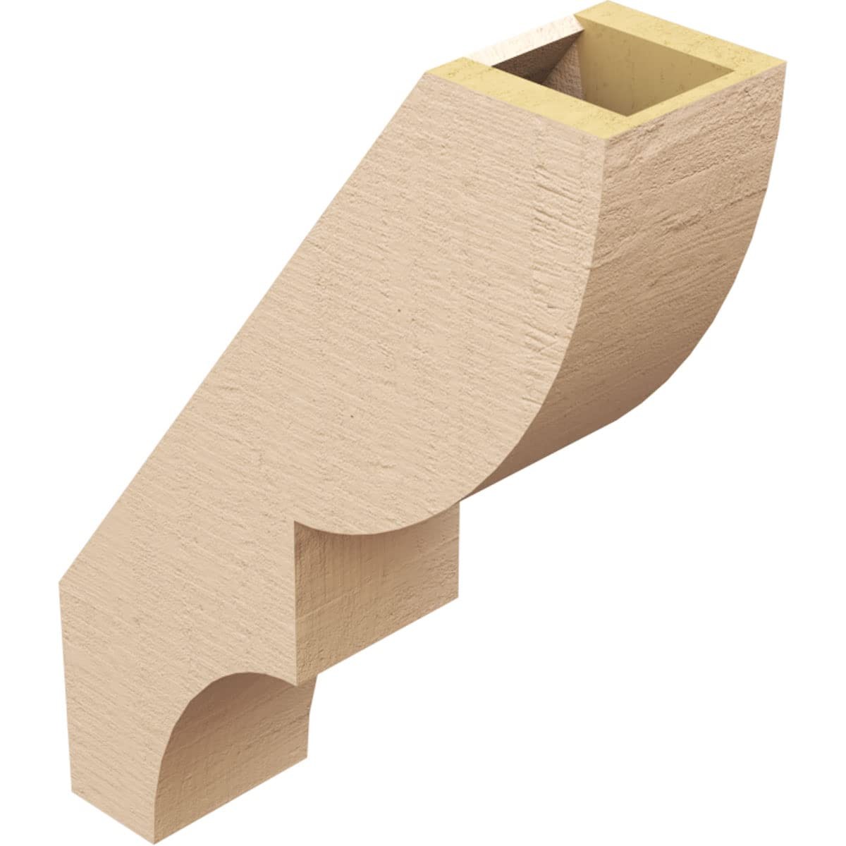 Ekena Millwork Timberthane Rough Cedar Faux Wood Ridgewood Knee Brace 5W X 16D