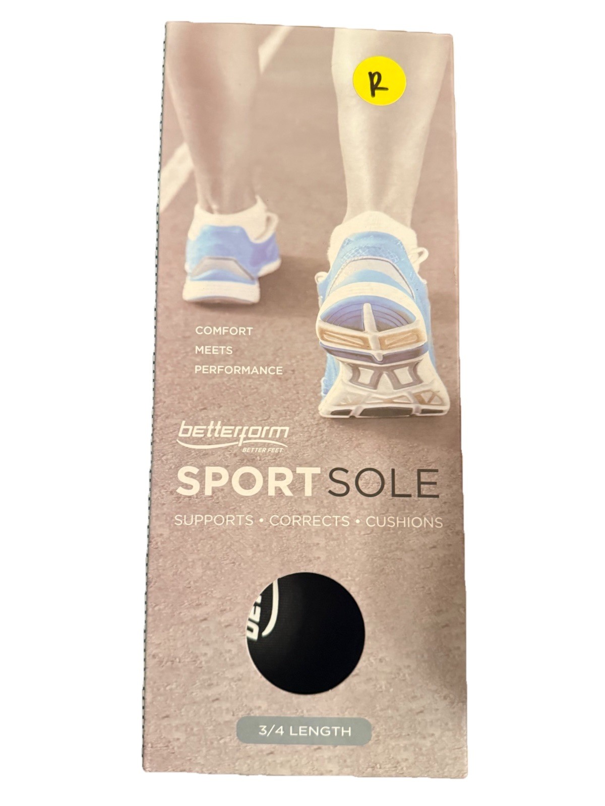 BETTERFORM SportSole 3/4 Orthotic Arch Supports Replacement Shoe Insoles Inserts