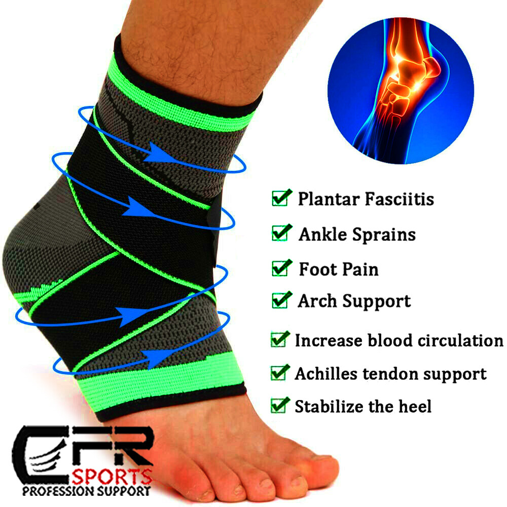 Ankle Brace Achilles Tendon Support Wrap Sleeve Adjustable Tendinitis Sport CFR