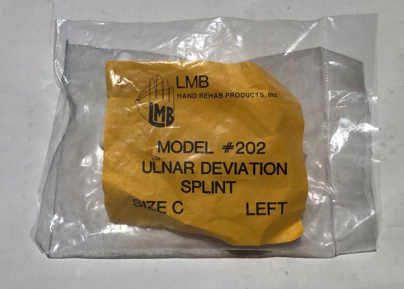LMB Soft-Core Ulnar Finger Deviation Splint Model 202 Sz C Left