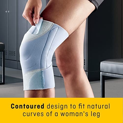 Knee Support Brace Moderate Compression Adjustable Straps Gel Cushion Women
