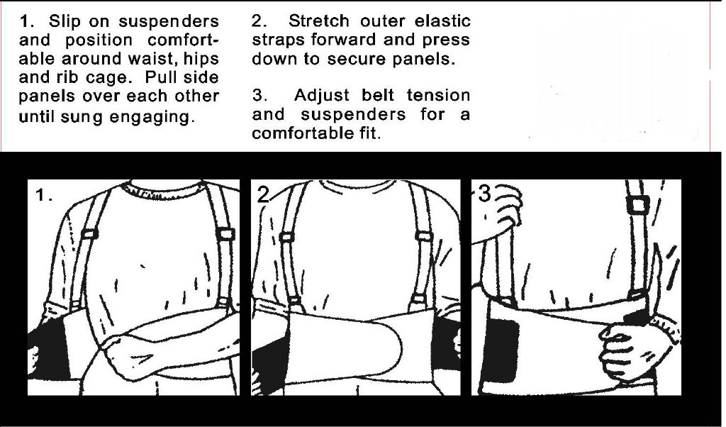 B-!SUPPORT BELT BACK WAIST BRACE LIFT HEAVY WEIGHT Size upto 6X-large