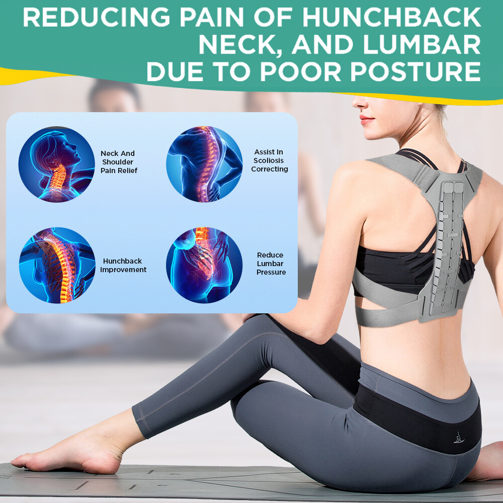 Posture Corrector Back Support Shoulder Brace Adjustable Clavicle Belt Men Women
