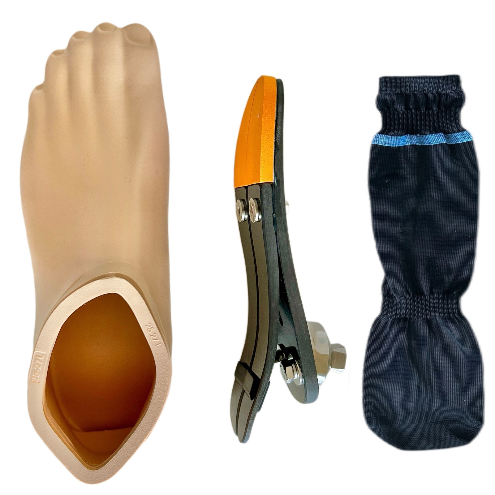 Carbon Fiber Prosthetic Foot Low Ankle with foot shell size22-29 max 120kg