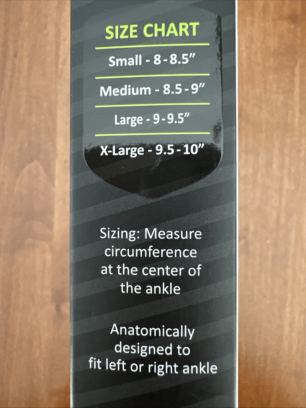 P-TEX Thermal Compression Ankle Brace with Stabilizers, Small Black NIB