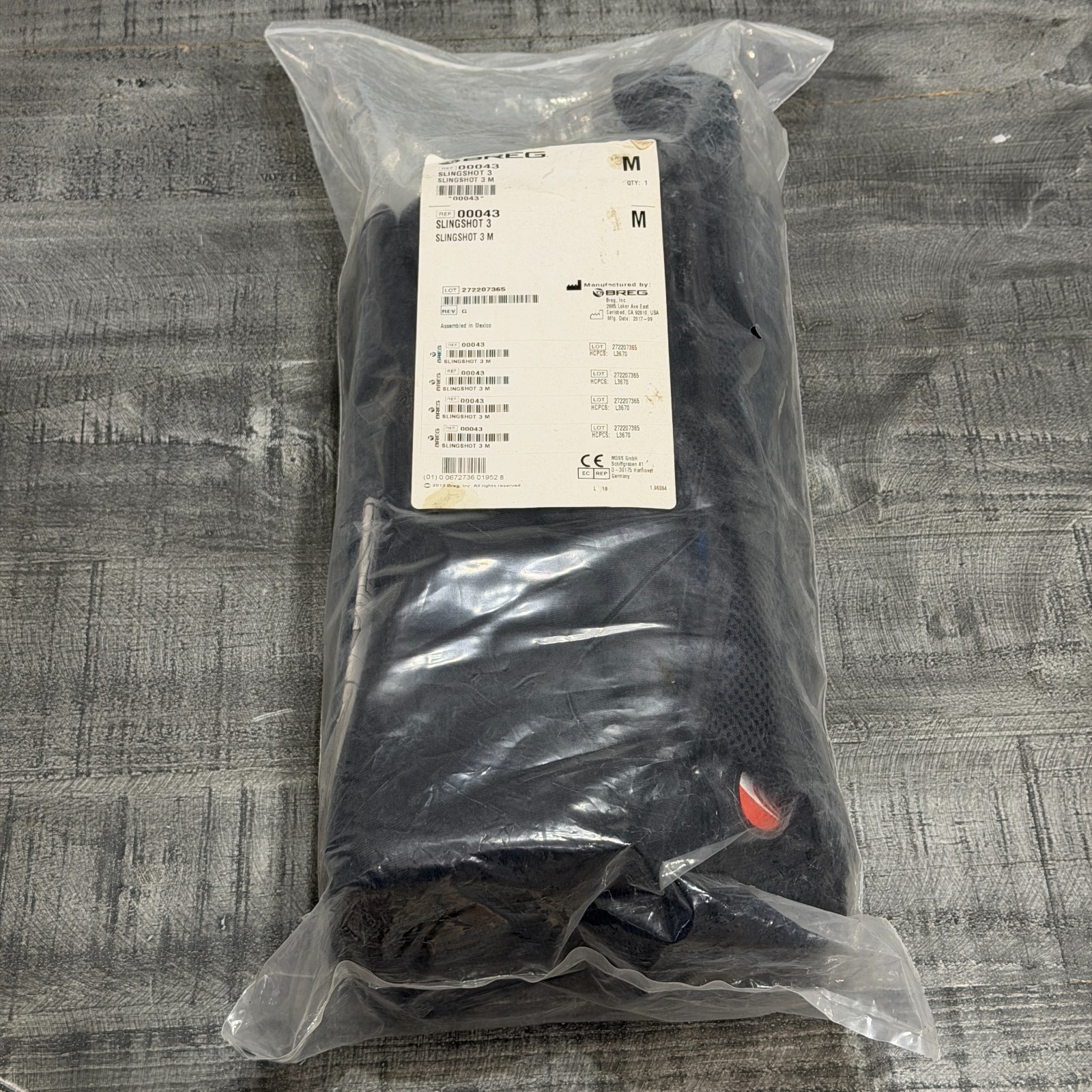 BREG ‘00043 Brace, Slingshot 3. Orthopedic, Right/Left Shoulder. New, unopened.