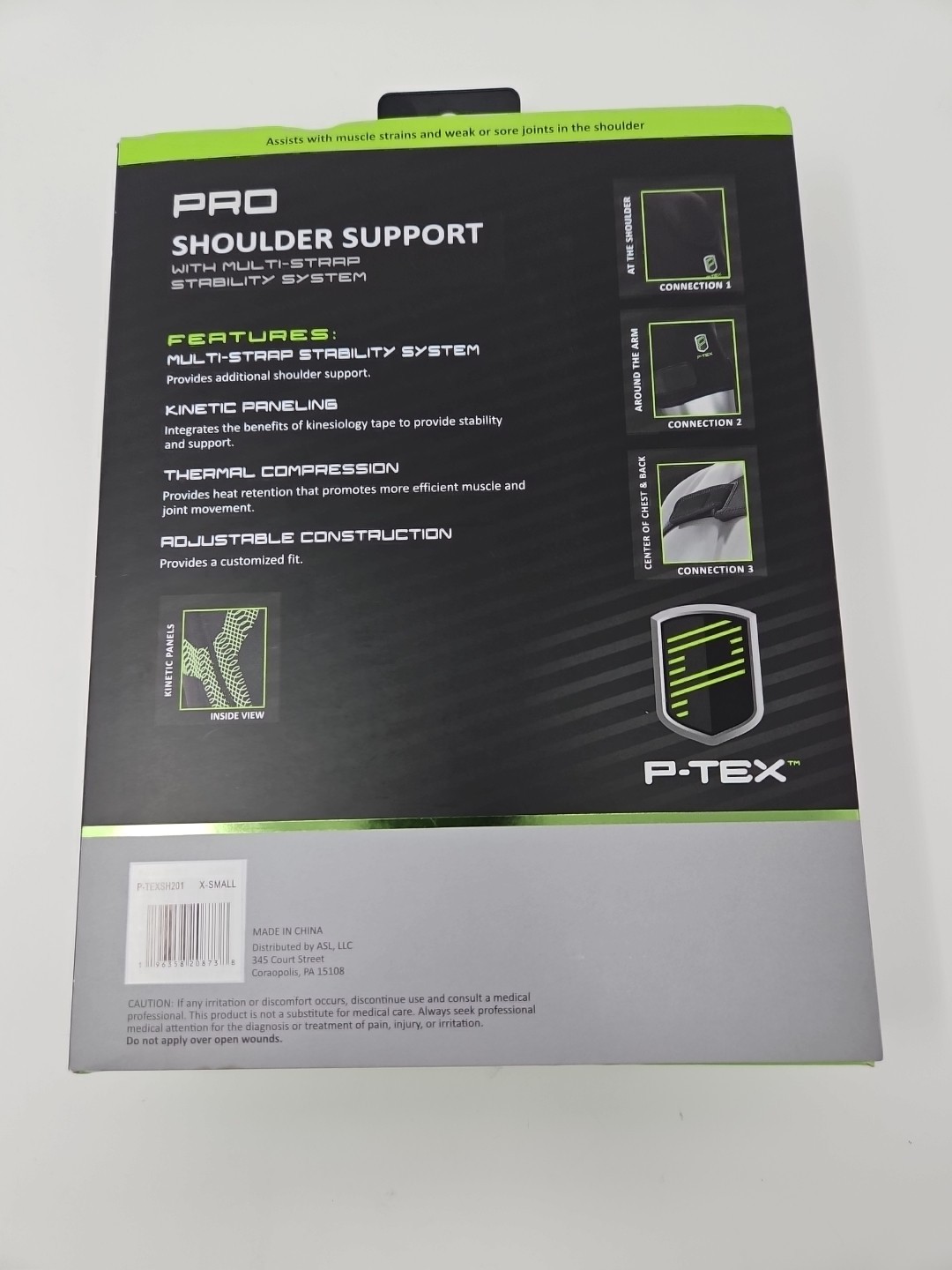 P-TEX Pro Shoulder Support Multi-Strap Stability System Kinetic Panels XS