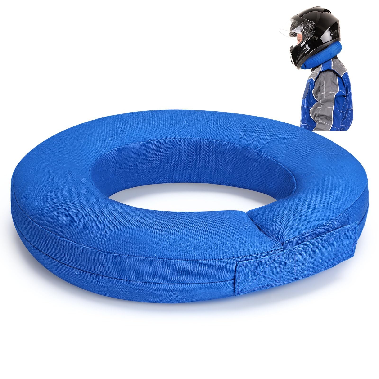 Briwooody Racing Neck Brace Helmet Support Collar,Blue | 360 Degree Tapered, …